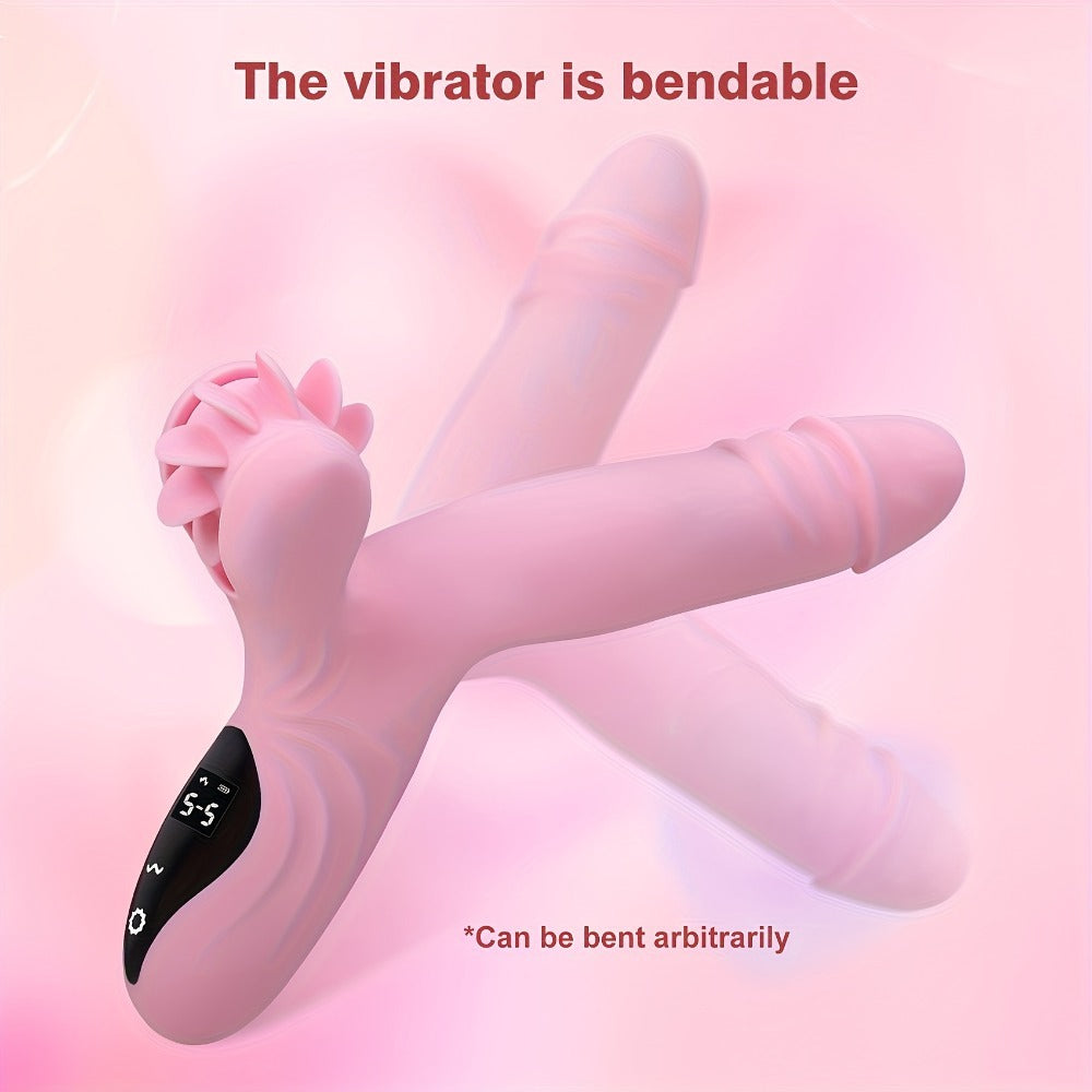 Bendable female vibrator