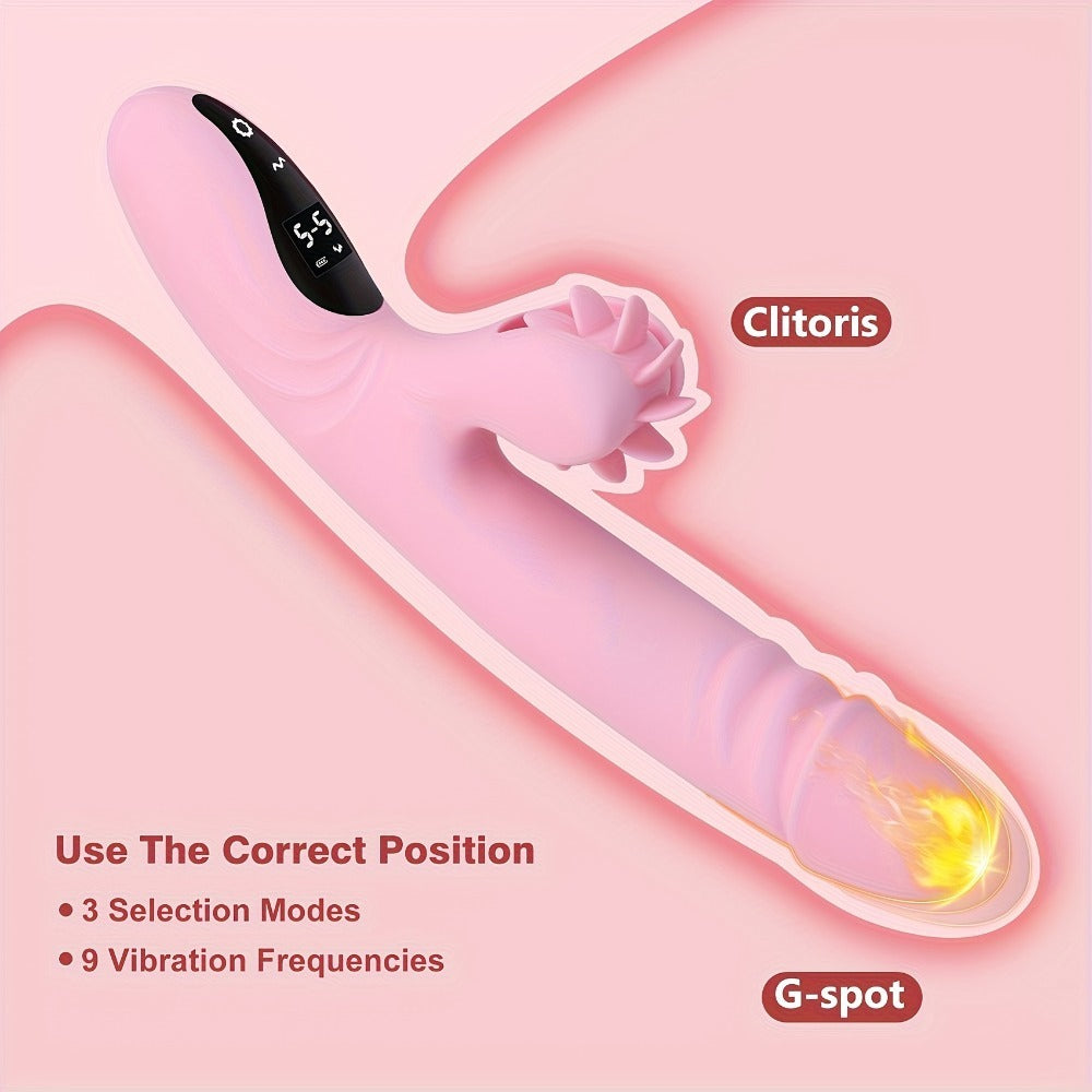 Bendable female vibrator