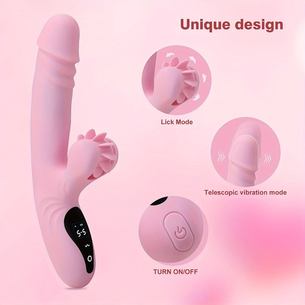 Bendable female vibrator