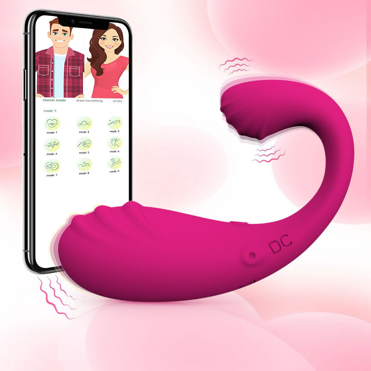 App-Controlled Vibrating Egg Massager with 9 Speeds for G-Spot Stimulation and Wearable Use