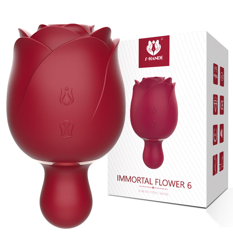 Sensory Clitoral Stimulator with Floral Design and Dual Stimulation