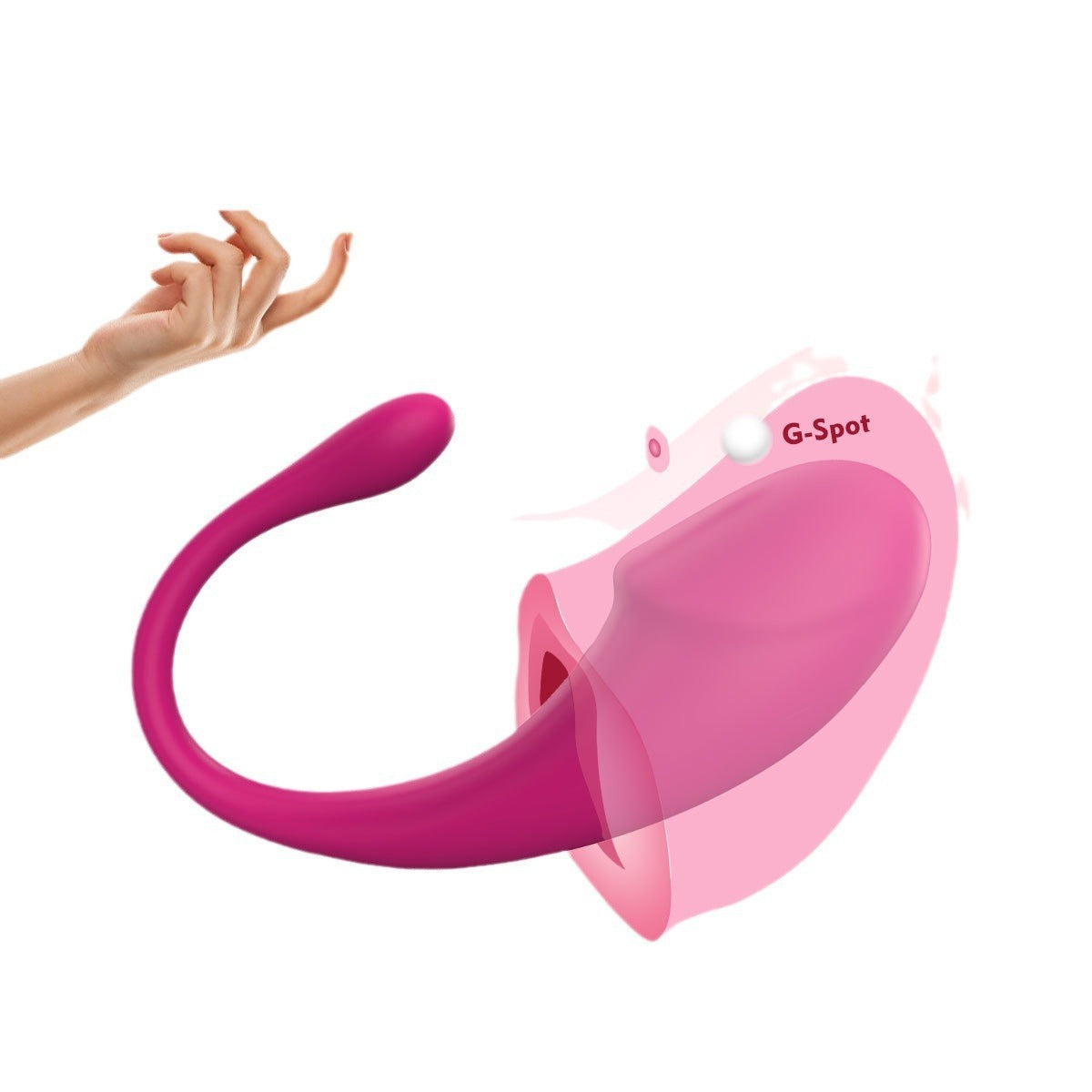 App-Controlled Vibrating Egg Massager with 9 Speeds for G-Spot Stimulation and Wearable Use