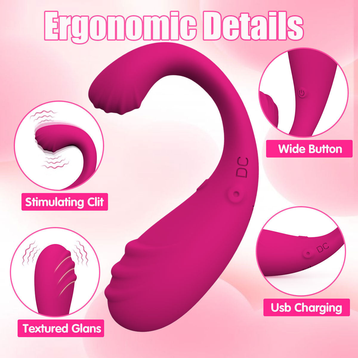 App-Controlled Vibrating Egg Massager with 9 Speeds for G-Spot Stimulation and Wearable Use